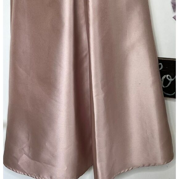 ALFRED SUNG CHAMPAGNE FULL LENGTH DRESS POCKETS SIZE 2 BRIDESMAID MOB MOG - Picture 6 of 12